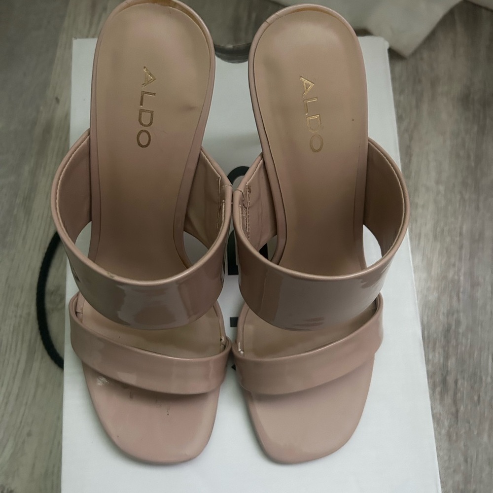 Aldo Nude Heeled Sandals